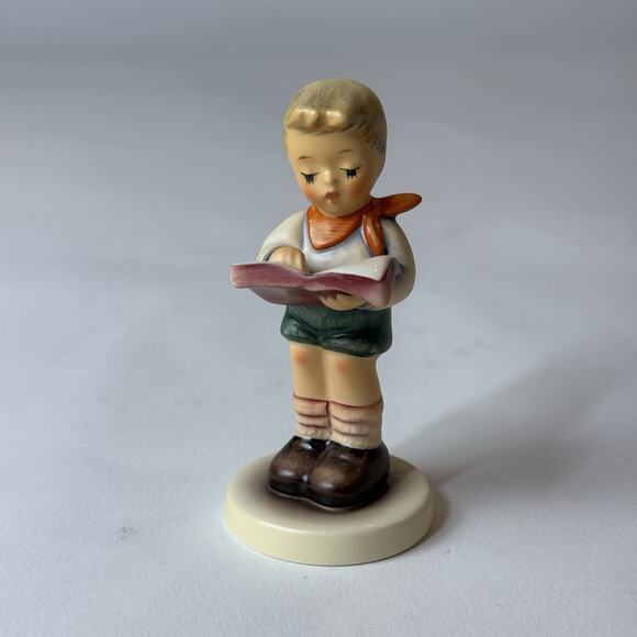 HUMMEL FIGURINE #2087/B "Honor Student"‎ Boy with Book Original Certificate T90 - Picture 3 of 8